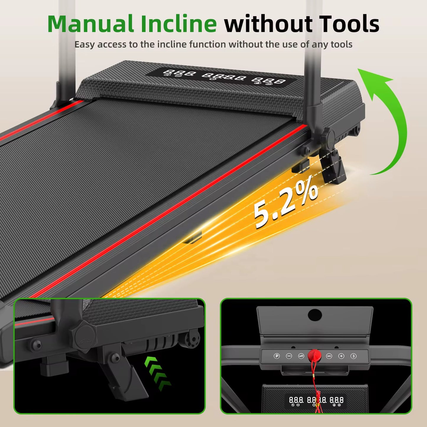 Tapis de Course Pliable et Inclinable