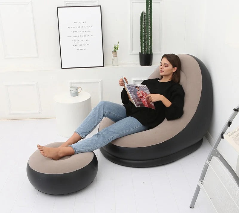 Fauteuil et repose pieds (la pompe est offerte