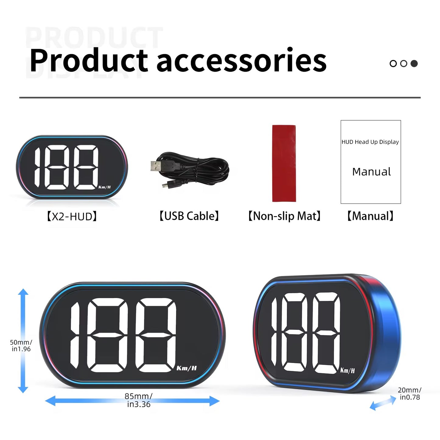 Compteur de vitesse USB auto/motos