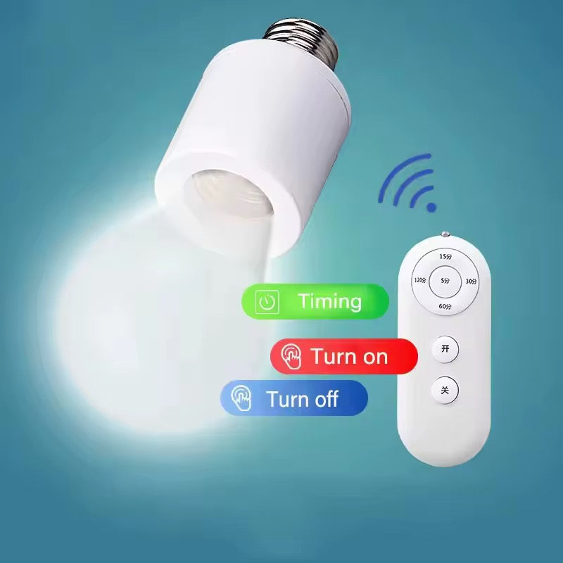 2 pcs Douille Lampe à Télécommande