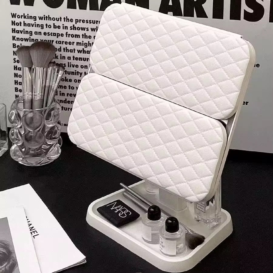 Miroir sur Pied pour Maquillage avec Éclairage LED et Triple Vue