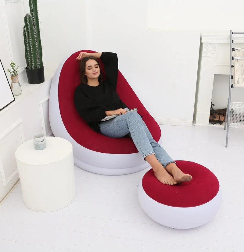 Fauteuil et repose pieds (la pompe est offerte