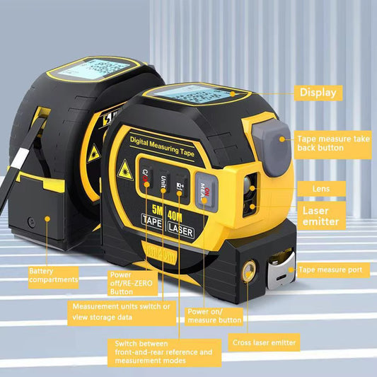Mètre À Ruban Laser 3 en 1
