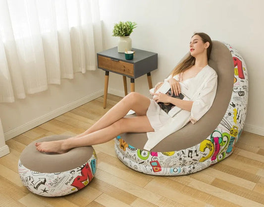 Fauteuil et repose pieds (la pompe est offerte