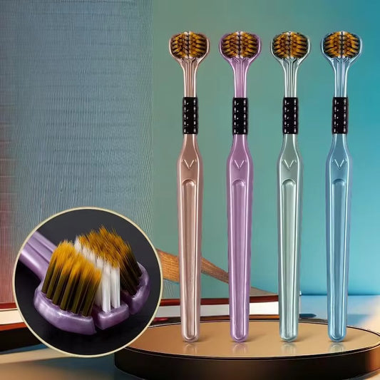 Brosse à dents 3 côtés ( pack de 4 brosses)